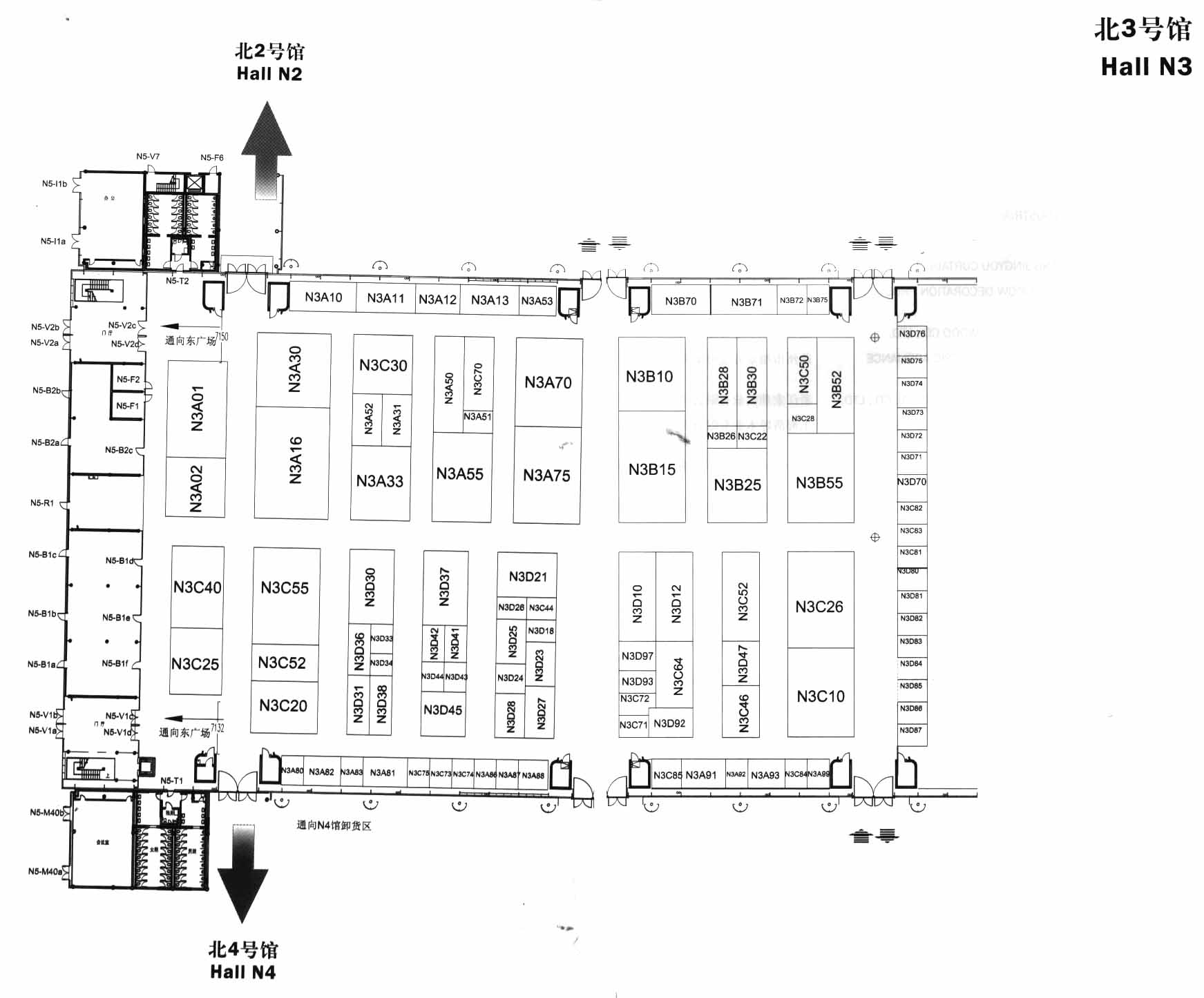 2012中國國際遮陽與節(jié)能技術(shù)博覽會的平面圖