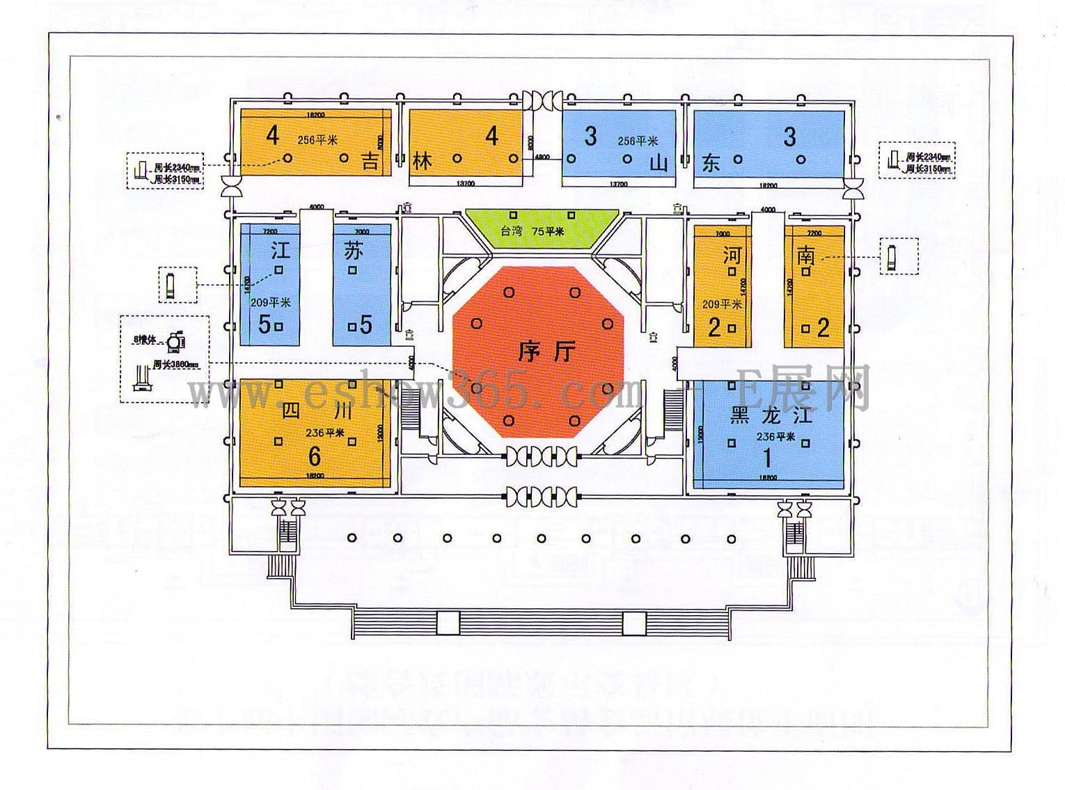 2012第十屆中國國際農(nóng)產(chǎn)品交易會的平面圖